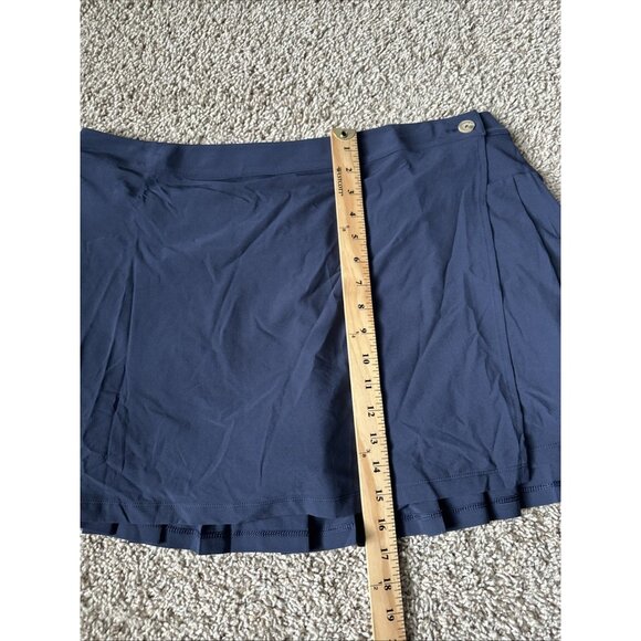 Puma Resort Wrap Deep Navy Skort Skirt Golf Active Women Stretch Woven Size XL - Picture 6 of 7